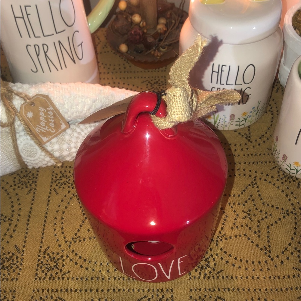 Rae Dunn LOVE Birdhouse Red - Picture 2 of 10